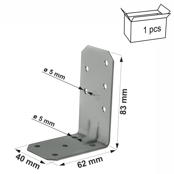 AA60280 kulmakoskettaja 83x62x40x2mm