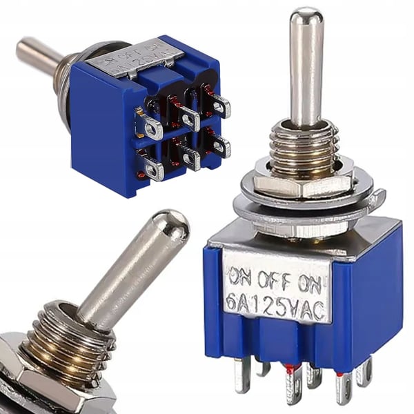 MTS-203 ON-OFF-ON vippekontakt