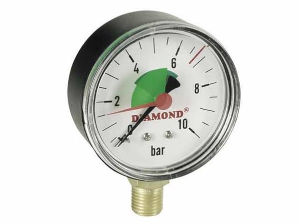 Teknisk manometer diameter 50 mm 0-6 bar GZ 1/4