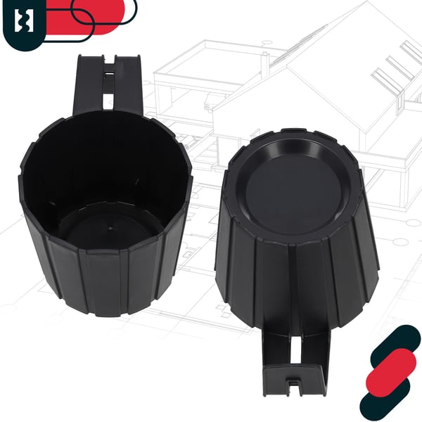 KOTARBAU Balkongkruka för räcke med upphängningsfäste rustik antracit 150 mm