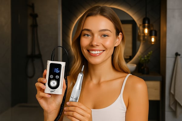 Professionell nagelborr manikyr pedikyr kraftfull 45 000 varv/min