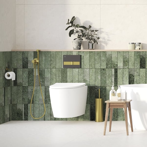 Laveo Miri vapaasti seisova wc-harja suljettu kulta