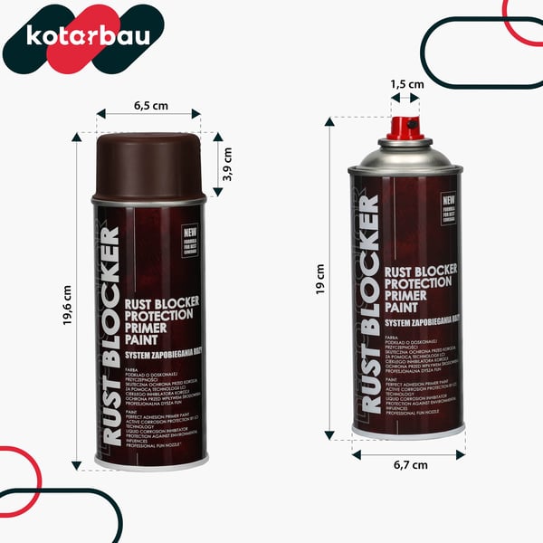 Rustsplejt til metalstakitter og porte beskyttende brun RAL 8017 400 ml