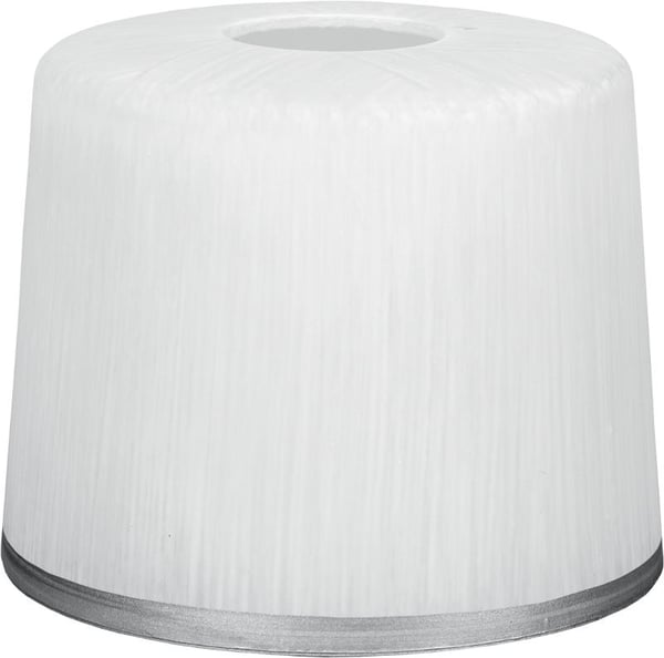 Oval glasskärm KROM metallram E27