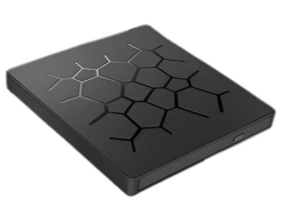 Extern CD/DVD-enhet med 4xUSB och 1xUSB-C, SD/TF-kortläsare för Win/Mac