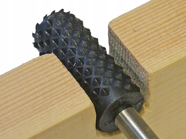 Falon-Tech halvrundt raspskær til træ 15 mm HEX