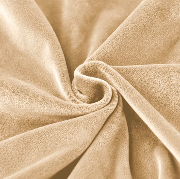 Sædebetræk 40x40cm beige elastisk fløjl [26L1]