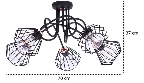Original LED-taklampa Koppar Loft