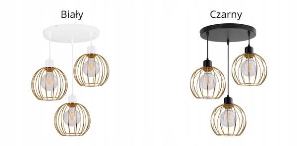 Lofthængende lampe lysekrone gylden lampeskærm loft