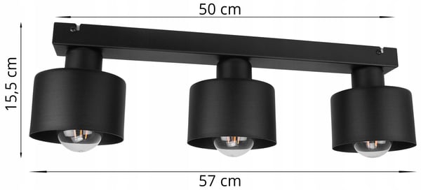 HÆNGENDE LOFTSLAMPE LYKRONE METALPLAFON