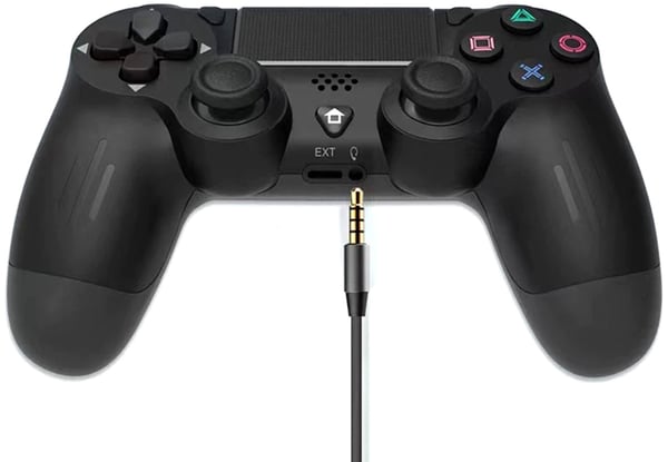 Langaton ohjain PS4:lle, PlayStation 4:n värinätoiminto, musta