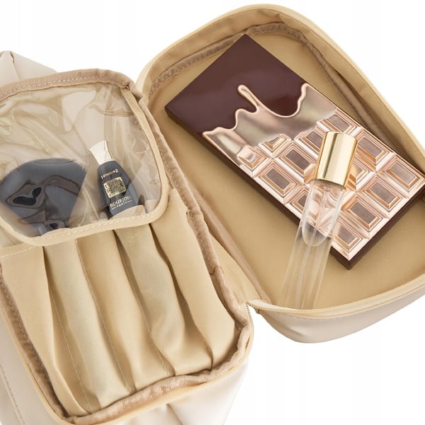 BKP-09 beige necessär med handtag mild