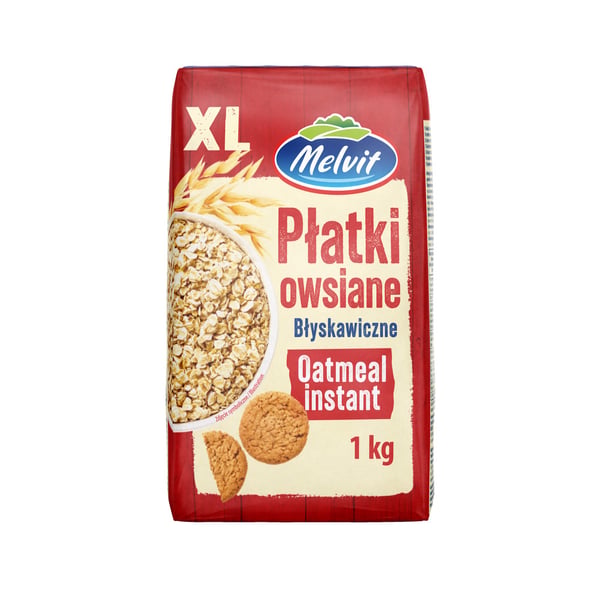 Melvit Instant Havregryn XL 1 kg