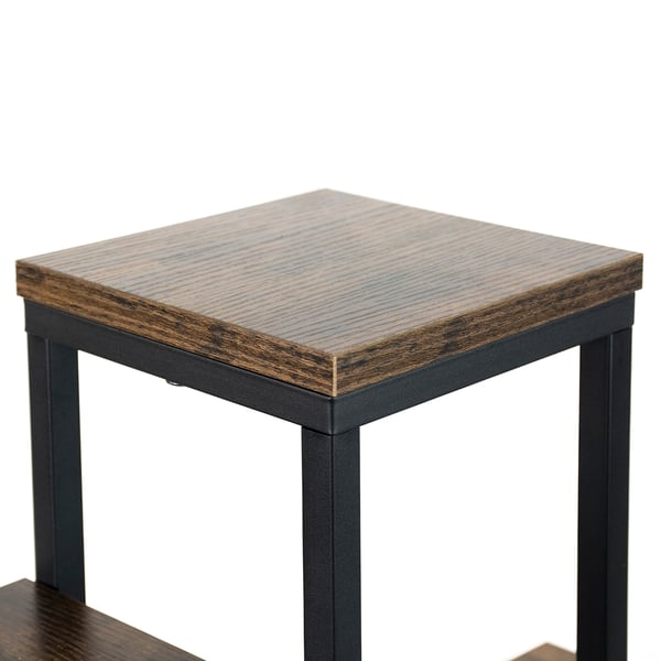 Stående blomsterstativ til blomster og planter, metal loft, 6 potter, industriel, 68 cm