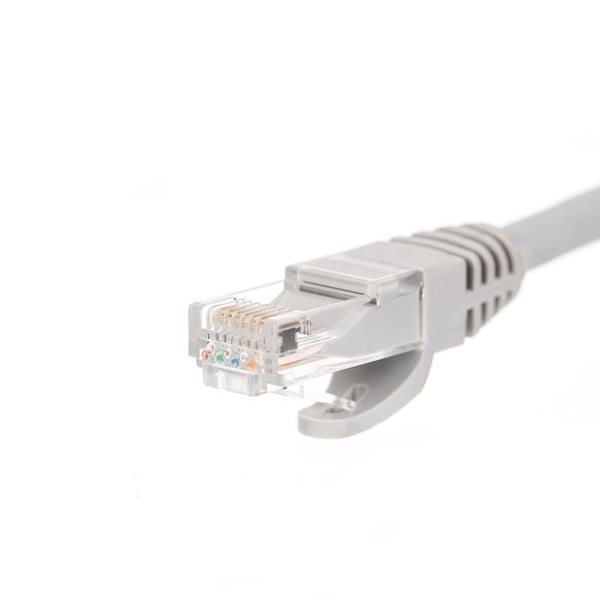 RJ45-kytkentäkaapeli, Netrack-valettu kansi, cat. 5e UTP, 5m harmaa