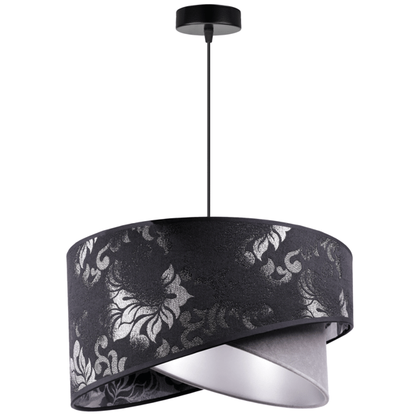 GLAMOUR SORT HÆNGENDE LOFTSLAMPE LYKRONE
