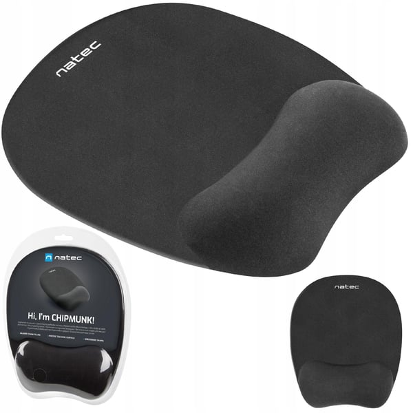 Natec Chipmunk -muistivaahtomuovi ergonominen hiirimatto