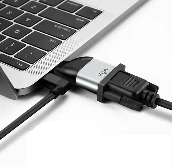 USB-C 3.1 til VGA D-Sub FullHD 1080p 60Hz type C adapterkonverter