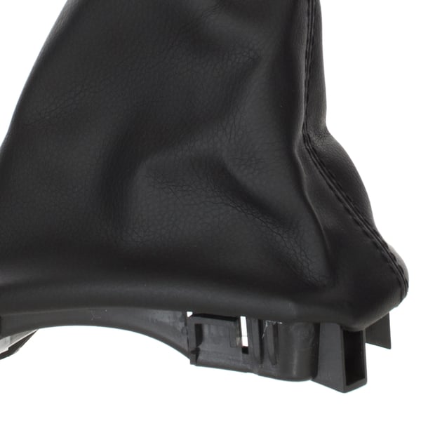 Audi A3 8L 96-03 gearknalder sort øko-læder 5 gear med sokkel sort ramme 12 mm hul