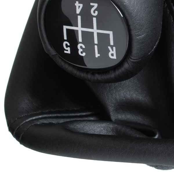 BMW 7 E32 85-94 gearknap sort økoskind med pose sort ramme 5 gear