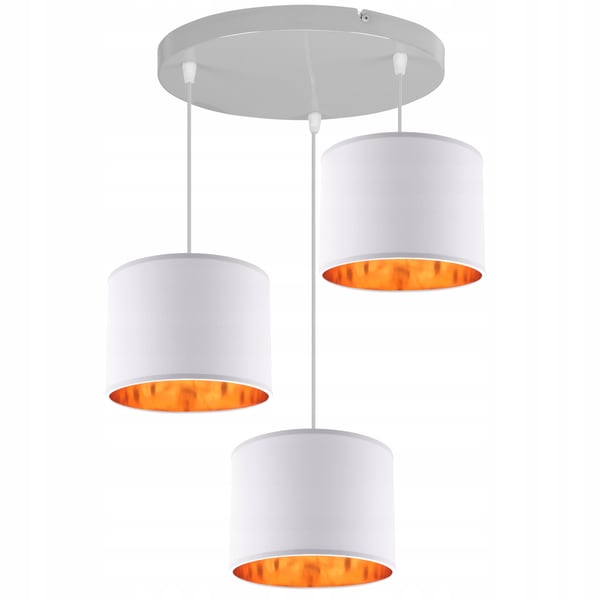 LOFTSLAMPE MED GYLDET LED-SKÆRM