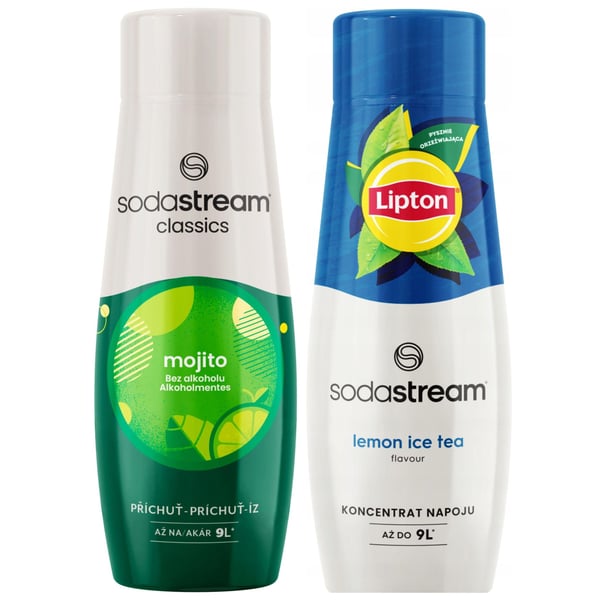 2x siirappia Sodastream Mojito Lipton Lemon TEA -tiivisteeseen
