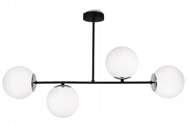 Loftlampe, hængende lysekrone, loftslampe, elegante hvide glaskugler