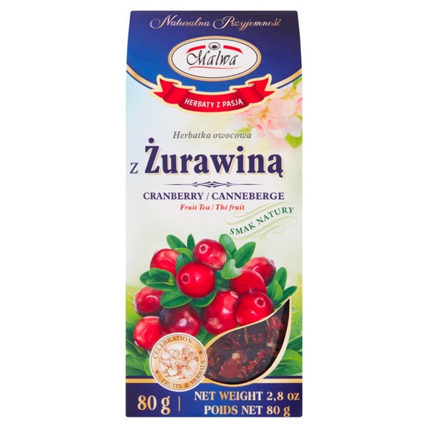 Malwa fruktté med tranbär 80 g Malwa fruktté med tranbär 80 g