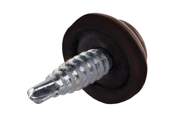 Landmandsskruer GTF02P Panhoved 4,8x20mm RAL 8017