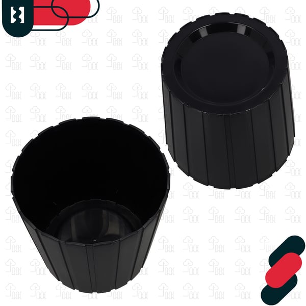 Plastkruka för blommor och örter på balkongen eller terrassen, antracit, 29 cm