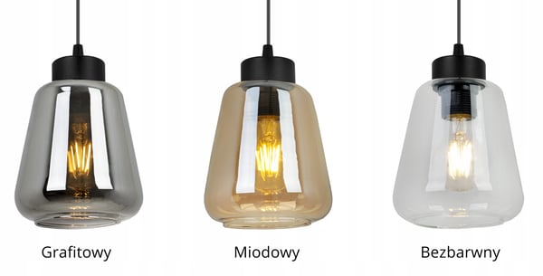 MODERNE ELEGANT HÆNGELAMPE MED GLASSKÆRM