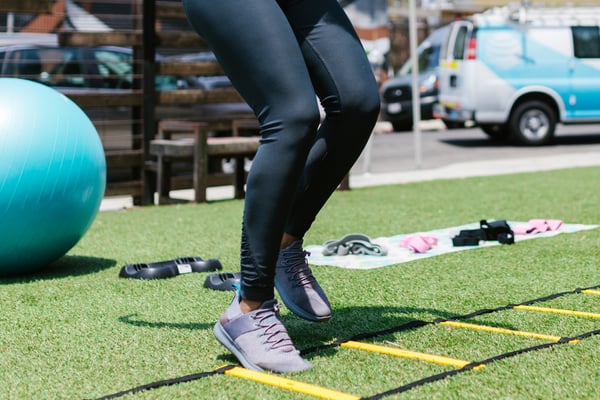 Gymnastikstige til træningsøvelser, foldbar sportsstige 6m
