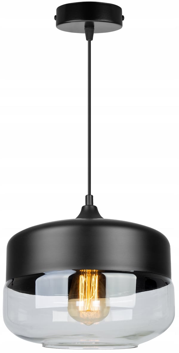 HÆNGENDE LOFTSLAMPE, GLASPLAFON, LED-LAMPE
