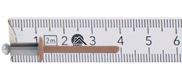 Åbne aluminiumnitter 4,8x10mm RAL 8004