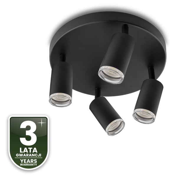 Taklampa SPOT TUBA reflektorer LED armatur halogen ADERO 4xGU10 plafond Lumiled