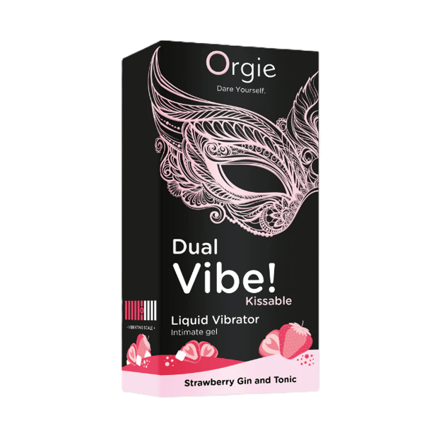 Orgies - Dual Vibe! Flydende Vibrator 15ml - Jordbær Gin og Tonic