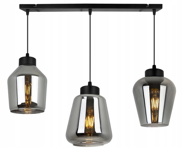 MODERNE ELEGANT HÆNGELAMPE MED GLASSKÆRM