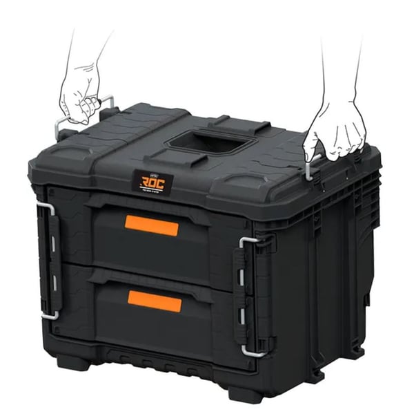 KETER ROC PRO GEAR 2.0 VÆRKTØJSKASSE - 2 SKUFFER - KT 63 9868