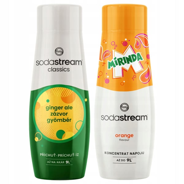 2x siirappia Sodastream Ginger Saturator -inkivääri- ja mirindavesitiivisteelle