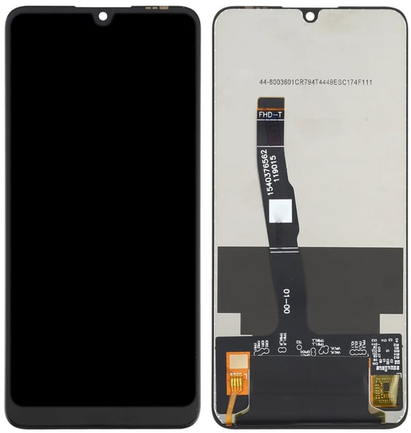 Huawei P30 Lite MAR-LX1A originalt LCD-skærm og berøringsskærm renoveret sort