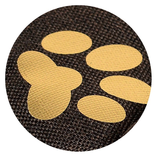 Hundeseng kennel KINGDOG 75x65 cm personaliseret vandtæt gyldne ben
