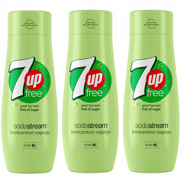 3 SodaStream-tiivisteen setti 3x 7UpFREE
