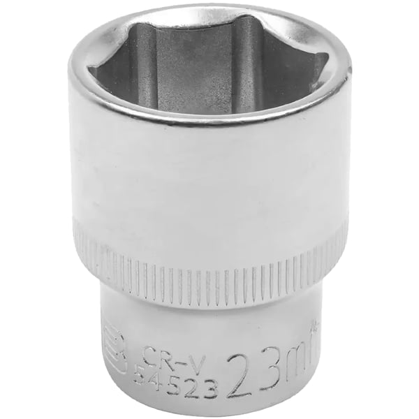 JCB Topnøgle 1/2" 23 mm 6-punkts Cr-V topnøgle