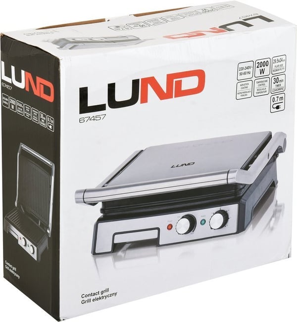 ELEKTRISK BORDGRILL, 2000W, 29,5*24CM - W-67457
