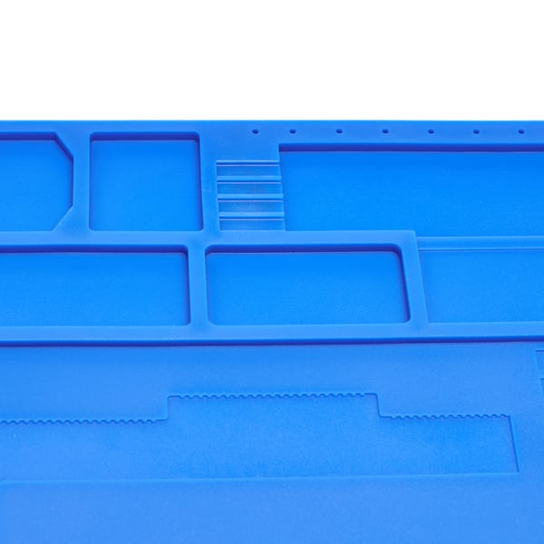 Yihua suuri sininen silikoninen antistaattinen matto 440x310mm
