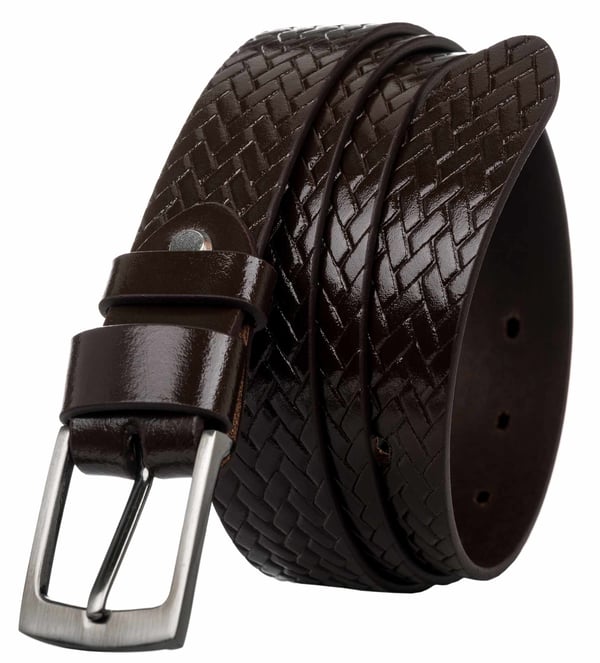 M läderbälte WAS PLW-R-15 110 Brun