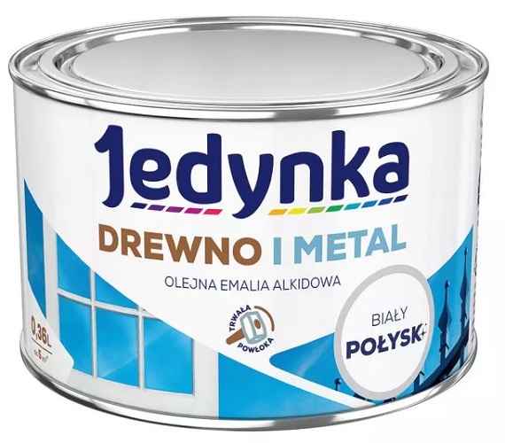 ALKYD EMALJE TIL TRÆ OG METAL HVID 0,36L - 5EMAL.BIA0,4