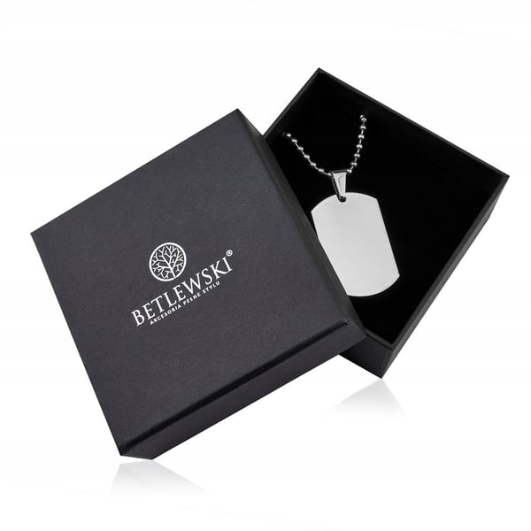 BN-01 SILVER ETERNITY halsband med hundbricka