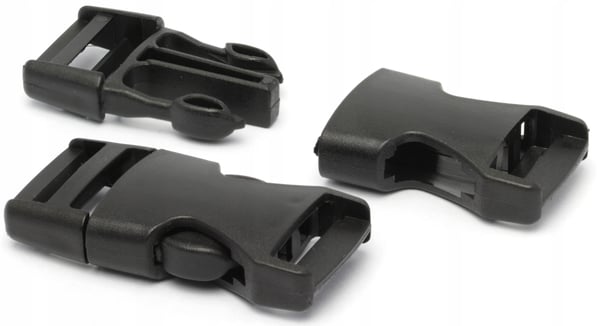 Muovisoljet 10 kpl 20 mm musta