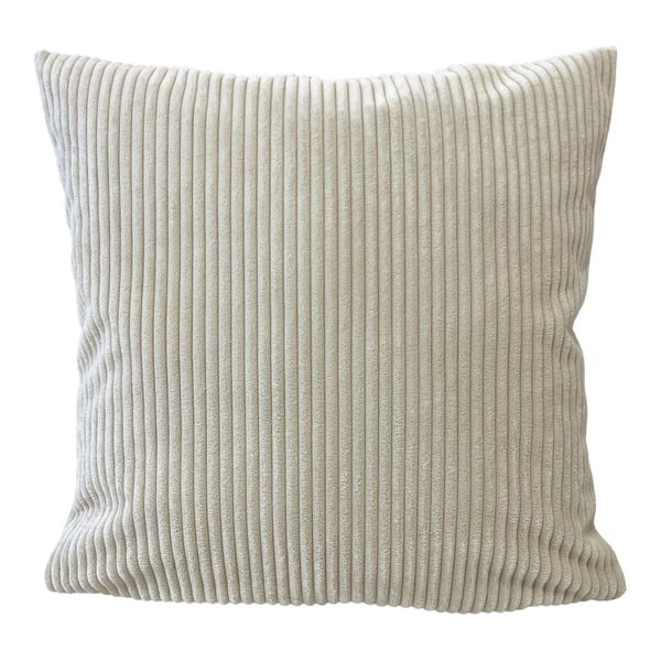 Beige dekorativt örngott med ränder 60x60 cm